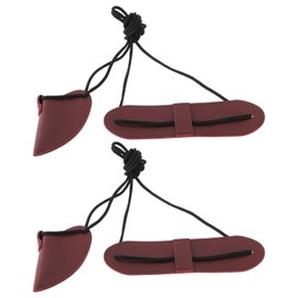 Briny River 2pcs Leather Bow Stringer Bowstring Stringer Tool for Longbows Recurve Bow, Brown