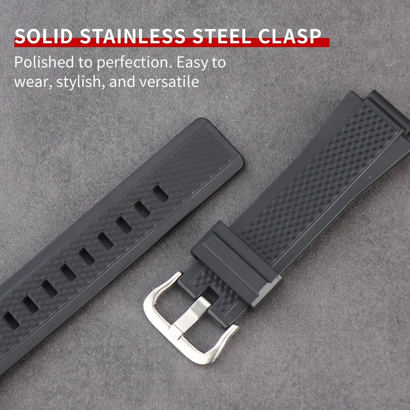 Soft Silicone Replacement Strap for Casio GST-B200 Men's Strap Watch
