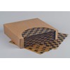 12x12 Waxed Natural Kraft Sheet, Black Checkered, Basket Liner or