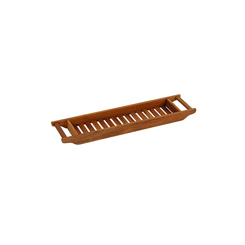 Bare Decor Vaske Bathtub Caddy, 33" Wide, Natural Teak Wood