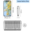 15Pcs Large Safety Pins, 3‘’ Heavy Duty Steel Safety Pins