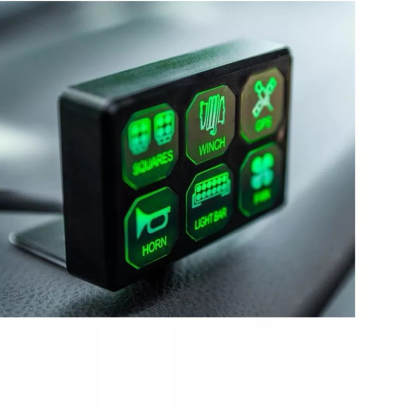 The bully Brand 6 Gang 12V Switch Panel LED Light