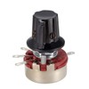 uxcell® WH118 100K Ohm Variable Resistors Single Turn Rotary Carbon