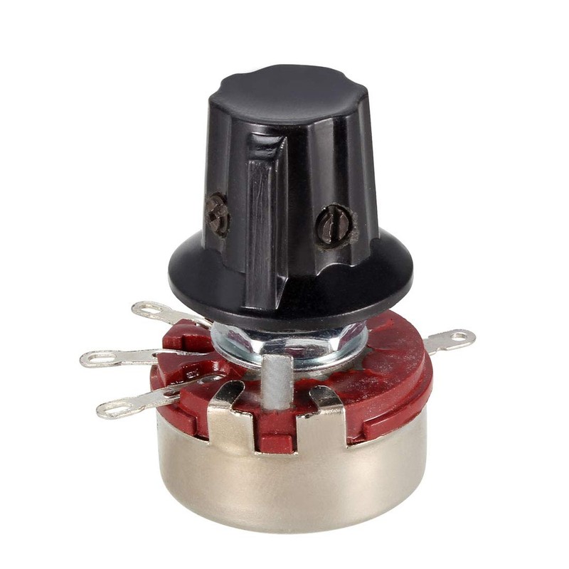 uxcell® WH118 100K Ohm Variable Resistors Single Turn Rotary Carbon