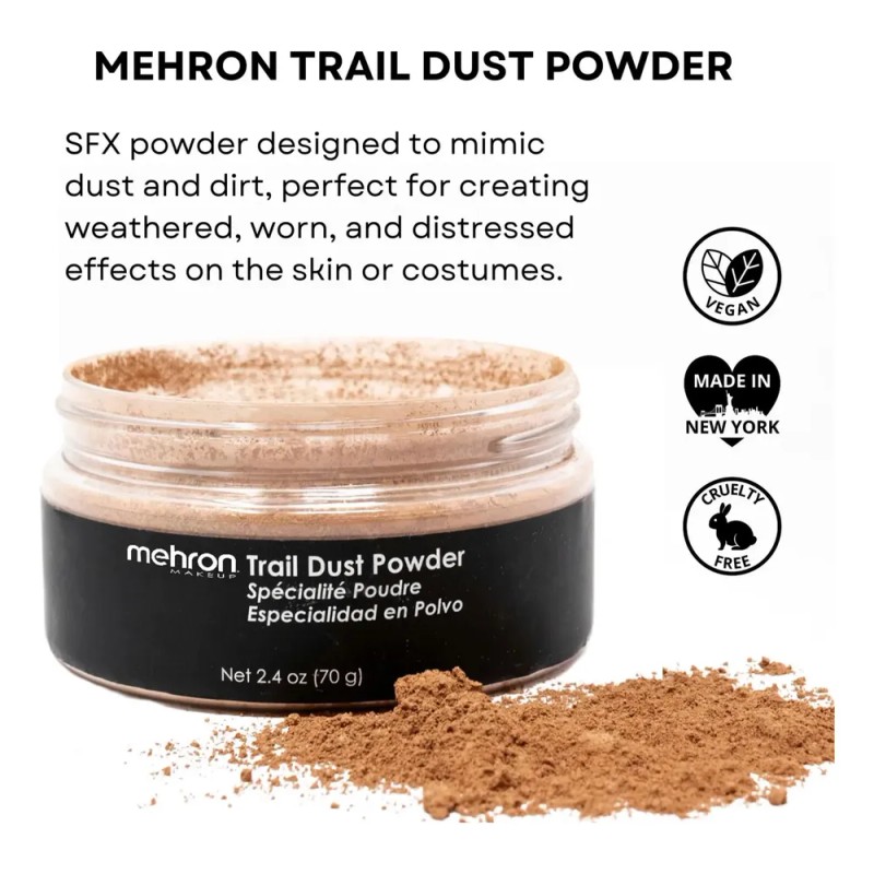 Polvo De Efectos Especiales Mehron Maquillaje Trail Dust 70m