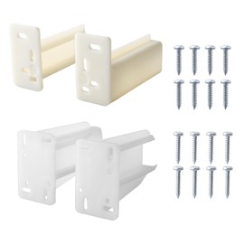 R 7227 Rear Drawer Track Back Plate, 5/16 in. x 7/8 in. and R 7265 Drawer Track Back Plate, 3/8 inch x 1 inch, Plastic