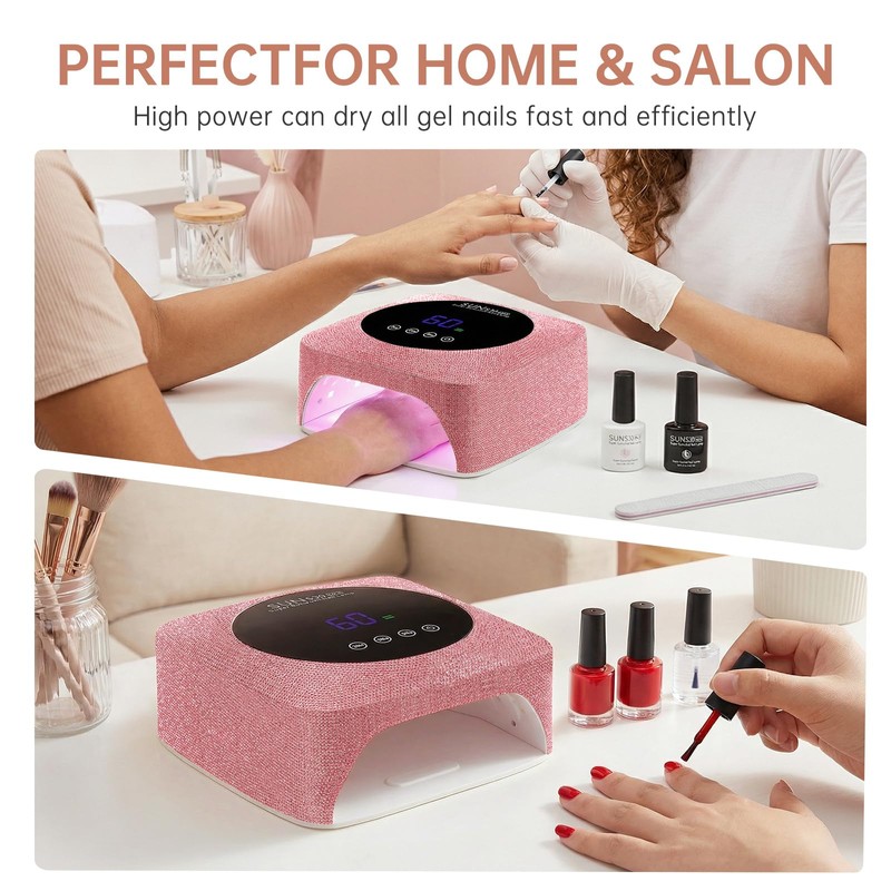 CHRISTINE SHELLY 96W UV LED Nail Lamp Cordless Nail Dryer