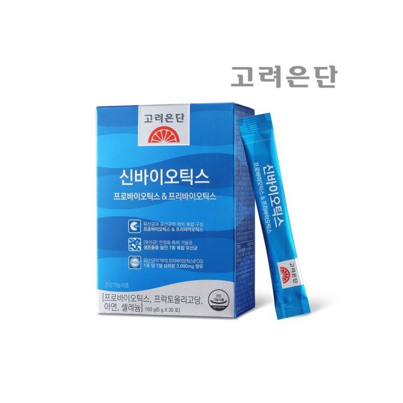 Korea Eundan 고려은단 신바이오틱스 프로바이오틱스프리바이오틱스 30포 X 2개 (2개월... Korea
