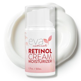 Crema Retinol Eva Naturals 2.5  Retinol Moisturizer Cream for Face, Anti-Aging  Deep Hydration, 1.7 oz                                                
