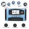 KIMISS Controlador de carga solar con pantalla LCD, MPPT 40/50/60/100A