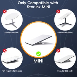 Linkoostar Starlink Mini Suction Cup Mount for Dashboard & Windshield Ensures Stable Satellite Signal, Secure Starlink Mini Car Mount High Strength Suction Base Mounting Kit Suitable for Most Vehicles