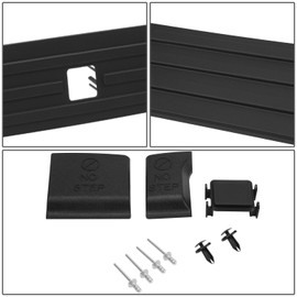 Rear Upper Tailgate Molding Trim Cap Protector Cover Compatible with 15-20 Ford F150 w/Flex Step,Matte Black