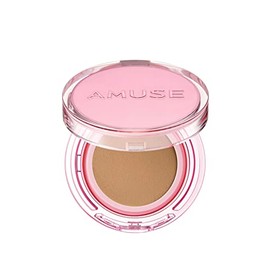 Amuse- SEOUL DEW POWER VEGAN CUSHION 04 TAN | beige intenso | efecto húmedo, brillo, duradero, doble cobertura, limpio