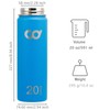 CyclingDeal Stainless Steel Vacuum Insulated Double Wall Water Bottles 20oz