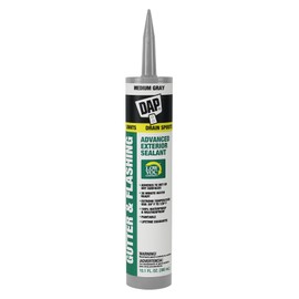 DAP Gutter & Flashing Advanced Exterior Sealant, Medium Gray, 10.1 Oz (7079801835)