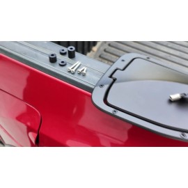 Ynei Aluminum Fuel Tank Cap Filler Locking Door Replacement For Toyota Tacoma 2016-23