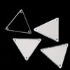 50PCS Silver Sew on Mirror Rhinestones Sew On Mirror Pieces
