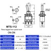 Mini Toggle Switch, Dujelixa Single Sided Reset Switch AC125V 6A