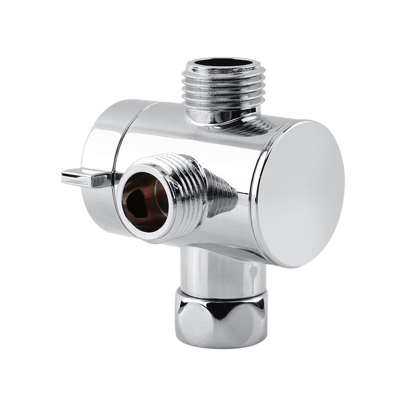 Shower Head T Adapter 3 Way Splitter Valve Diverter for