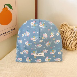 VUCDXOP Baby Children's Cotton Hat Scarf Set Winter Boys Girls Beanie Hats + Tube Scarf Set of 2 Autumn Winter Soft Cotton Beanie Hat Neckerchief Round Scarf Neck Warmer Set