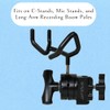 Simplurfi Microphone Boom Pole Mounting Kit with Cradle and 2.5-inch