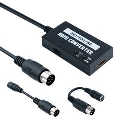 Mcbazel セガMD1/MD2/SNK専用 HDMI コンバーター 1080p/720p画質切り替え アスペクト比切り替えスイッチ内蔵 4:3から16:9変換可能 セガメガドライブ/SNK HDMI変換接続コンバーター-ブラック