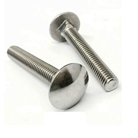 KADco® M5 A2 Stainless Steel Coach Bolts Cup Square Carriage Bolt Screws DIN 603 (M5 x 65mm - (10 pcs))