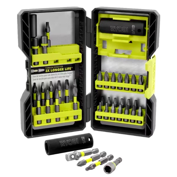 RYOBI Carbon Steel Impact Drive Bit Set With 2 SAE