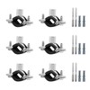 6 Pcs 1.3-1.4 Inch Split Ring Pipe Hanger, 32-36mm Heavy