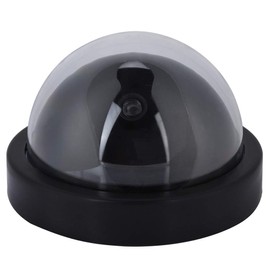 Topiky Dummy Surveillance Camera, Indoor/Outdoor Waterproof Dustproof Fake Dome Surveillance Camera Simulated Decoy Camera with Flashing Light LED
