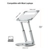 tounee Telescopic Laptop Stand for Desk with 360° Swivel Base,