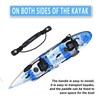 2 Pcs Kayaks Canoe Side Mount Handles Replacement with Bungee