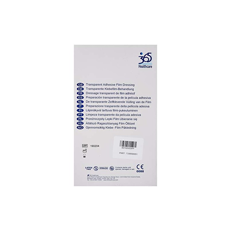 365 Healthcare 365 Transparent Film Dressing 15 x 20 cm