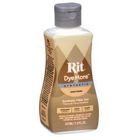 Rit DyeMore Liquid Fabric Dye for Synthetic Fabrics 207ml - 13 Colours (Sand Stone)