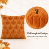 Pumpkin Fall Pillow Covers 18x18In Set of 2 Orange, Ultra