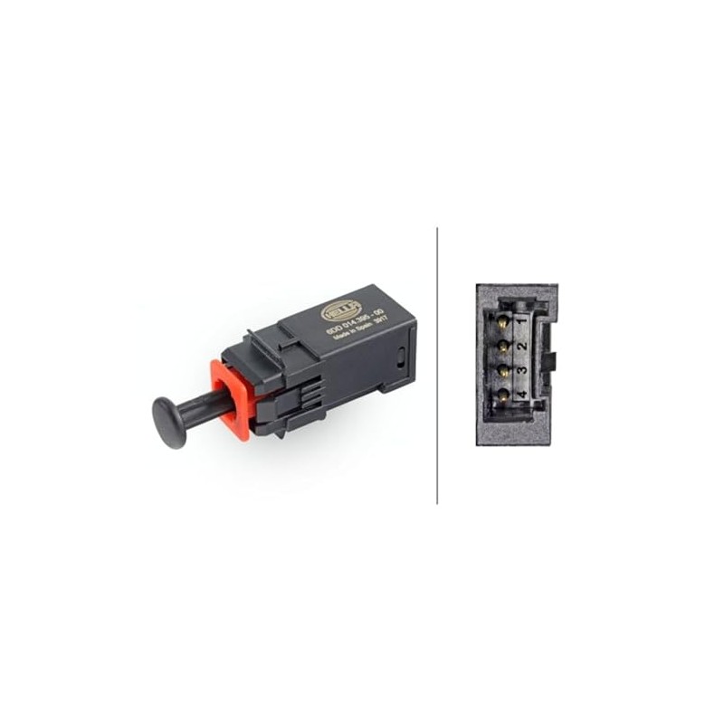 HELLA 6DD 014 395-001 Brake Light Switch - 4-pin connector