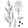 Woodware Jane Gill-Rustic Hearts-Clear Magic Stamp, 10 x 13.5 cm