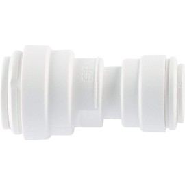 John Guest Speedfit 3/8 Inch OD x 1/4 Inch OD Reducing Union, Push to Connect Plastic Plumbing Fitting, PP201208WP