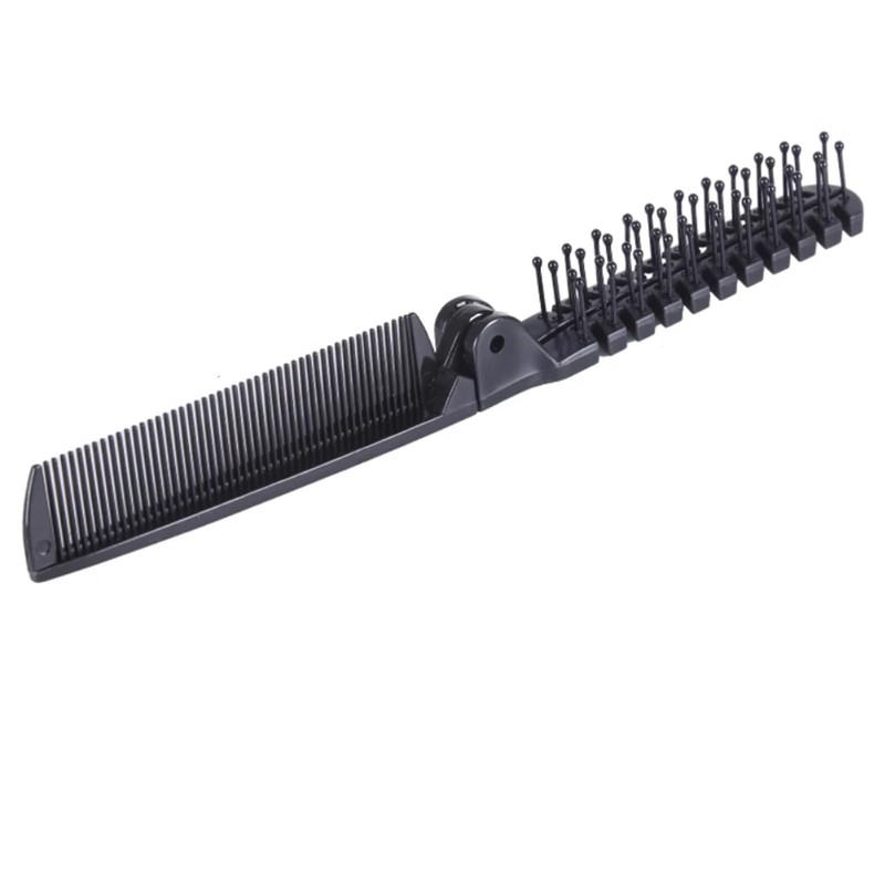 KEAIYYJ- Travel Pocket Comb Folding Hair Brush Foldable Small for