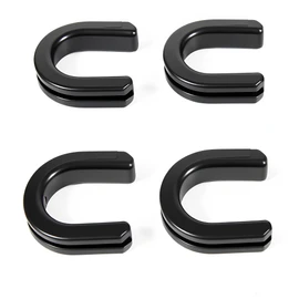 Harley Luggage Rack Side Plate mounting Bracket Grommet Fits for Harley Touring Sissy Bar Backrest 1987-2025 (Black#4)