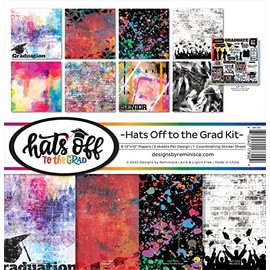 Reminisce Hats Off to The Grad Scrapbook Collection Kit Paper Crafts