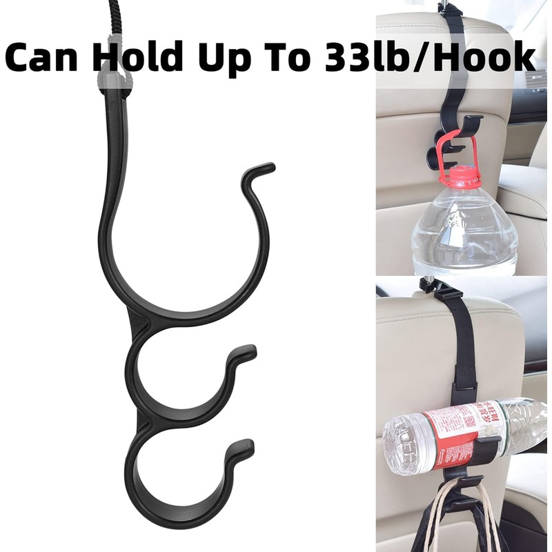 Car Seat Headrest Hook - Universal Durable Automotive Seat Back