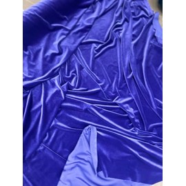 Stretch Velvet Fabric by 3 Yards 9 Feet in Purple Color with Soft and Stretchy Stuff, Ideal for Sewing Costumes Craft of DIY by Apparel Perfect for Tables, Curtains & Sofa for Home Decoration.