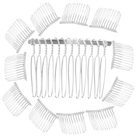 Kisangel 20pcs Bridal Hair Comb Elegant Metal Headdress for Weddings Special Occasions Charming Decorative Hair Accessories for Brides and Girls Easy to Use Chic Design
