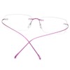 FONEX Titanium Glasses Frame,Rimless Frameless Optical Eyewear Eyeglasses for Men