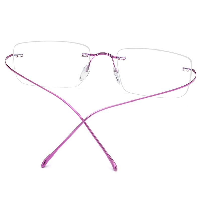FONEX Titanium Glasses Frame,Rimless Frameless Optical Eyewear Eyeglasses for Men