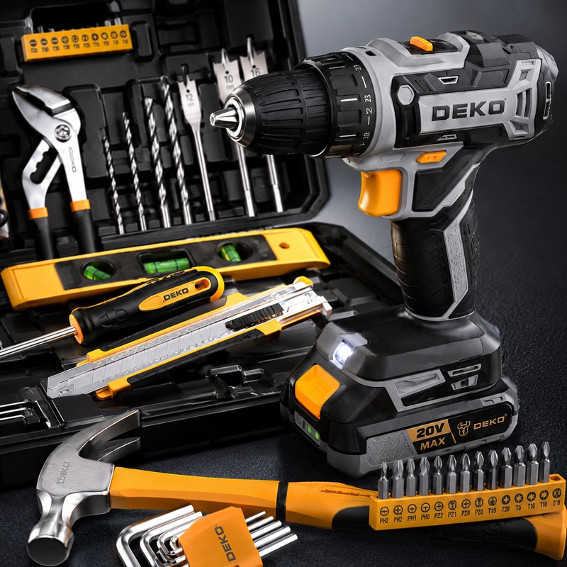 20V Cordless Drill Kit for Home Repairs – Rechargeable Power