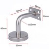 2 x Stainless Steel Handrail Carrier, Polished Handrail Holder for