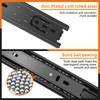 12 inch Drawer Slides 4 Pairs (8pcs) 3 fold Full