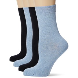 Camano Women's 1102000000 Socks, Blue (Navy 5999), 39-42 (Pack of 4)